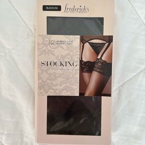 Frederick's Scallop Top Stockings